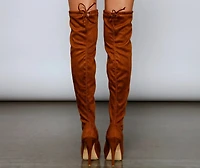 Fall Vibes Over-The-Knee Stiletto Boots