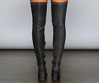 Bring The Shine Over Knee Boots
