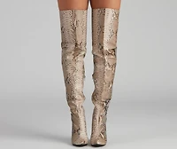 The Chic Standard Snake Boots