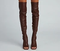 Sleek And Stunning Faux Leather Boots