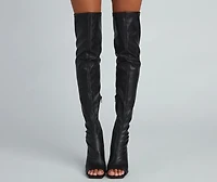 Sleek And Stunning Faux Leather Boots