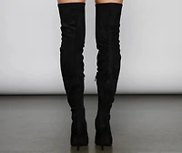 Over The Knee Faux Suede Stiletto Boots