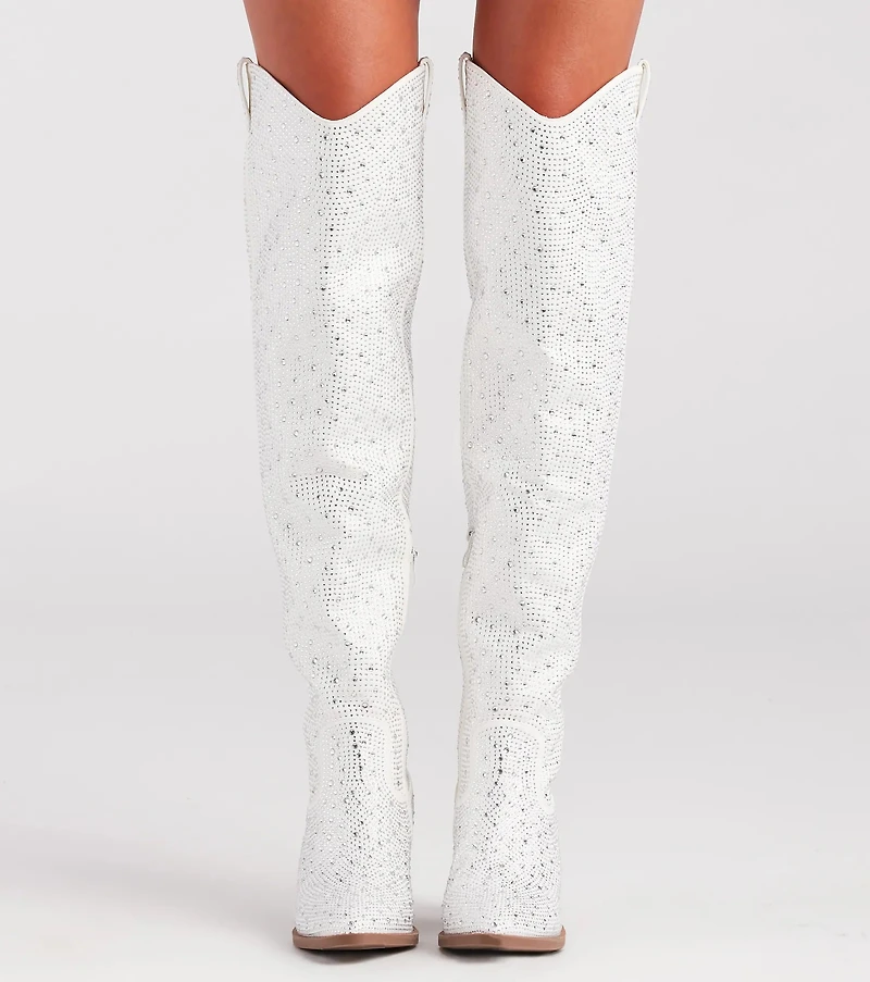 Kick Up The Glam Rhinestone Cowboy Boots