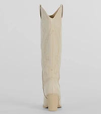 Cutest The West Faux Leather Cowboy Boots