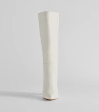 Style Statement Under-The-Knee Faux Leather Boots