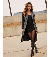 Sleek Strut Faux Leather Under-The-Knee Boots