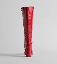 Made To Strut Faux Leather Under-The-Knee Boots