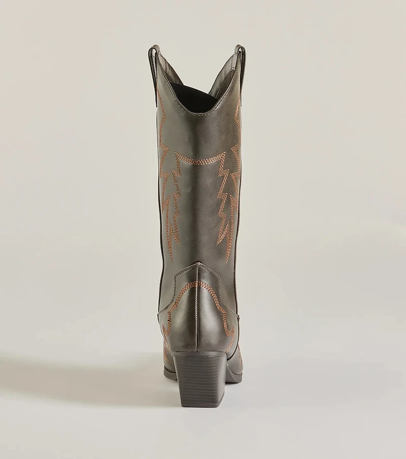 Country Girl Era Block Heel Western Boots