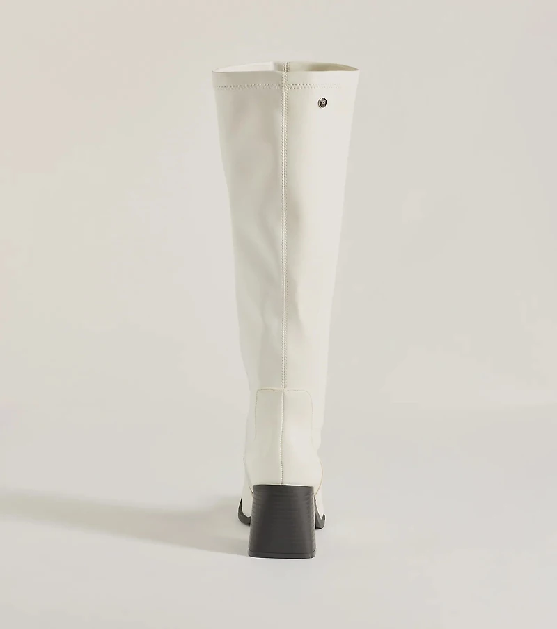 Bold Strut Faux Leather Under-The-Knee Boots