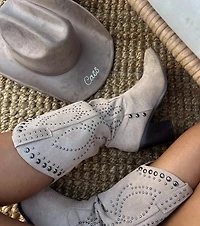 Moving Along Studded Cowboy Boots