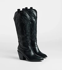 Back The West Studded Cowboy Boots