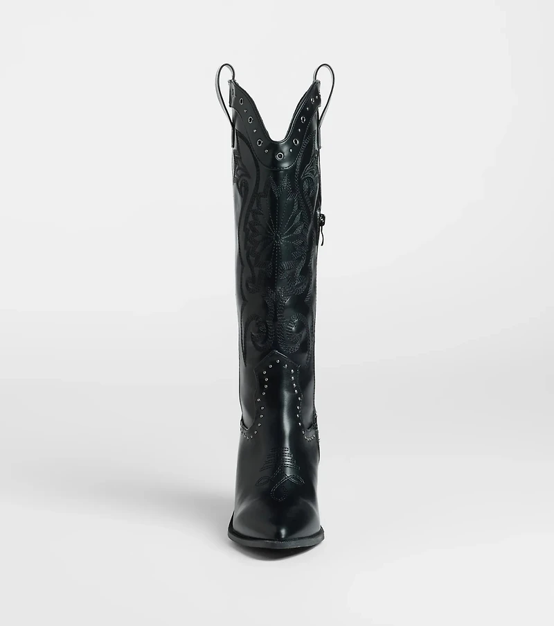Back The West Studded Cowboy Boots