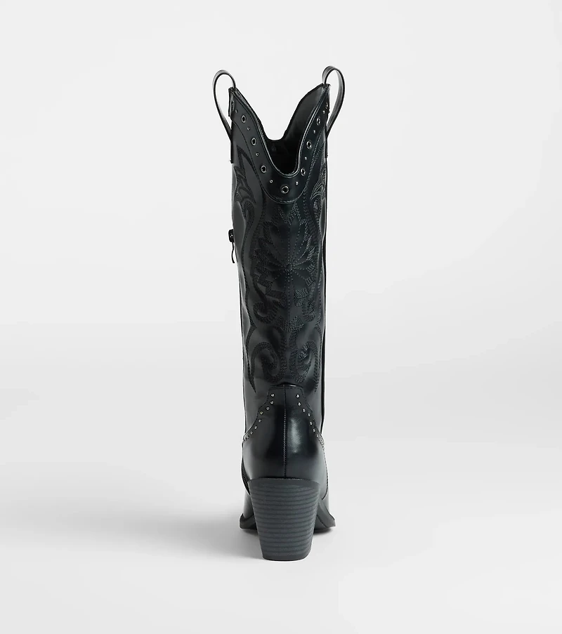 Back The West Studded Cowboy Boots