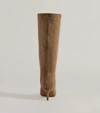 Chic Strut Under-The-Knee Kitten Heel Boots