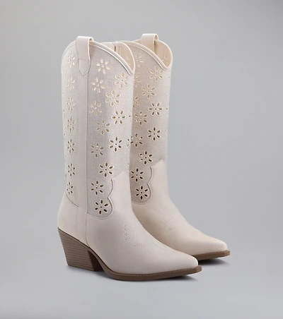 Show Stopper Floral Cut Cowboy Boots