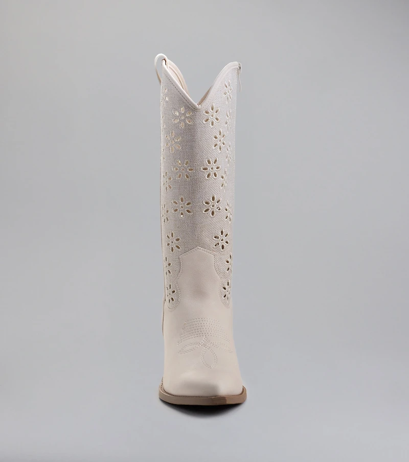 Show Stopper Floral Cut Cowboy Boots