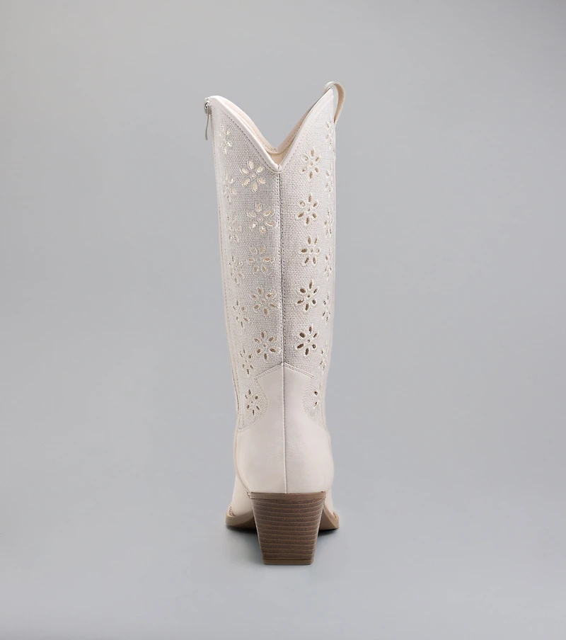 Show Stopper Floral Cut Cowboy Boots