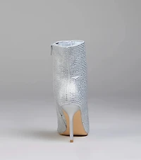 Bedazzled Allure Rhinestone Stiletto Booties