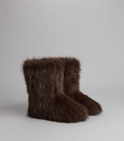 Cuffed Up Faux Fur Booties