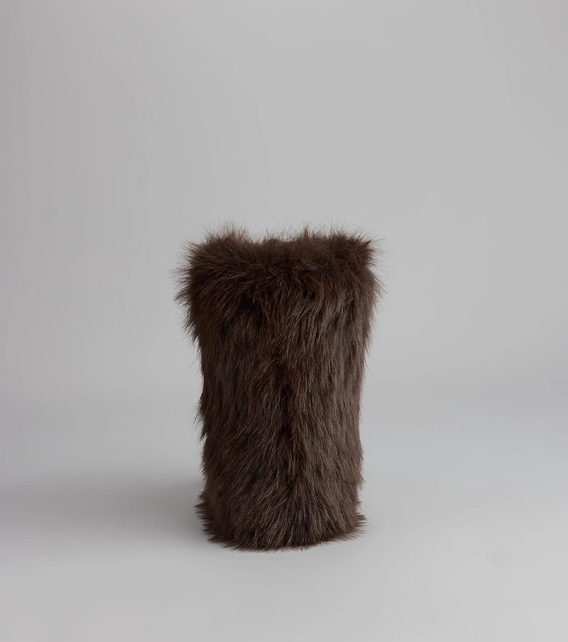 Cuffed Up Faux Fur Booties