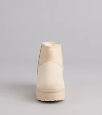 Toasty Steps Cozy Platform Booties