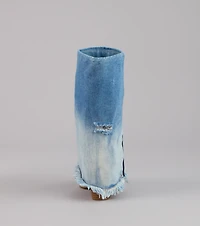 Fray All Day Denim Booties
