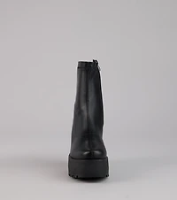 Power Stomp Platform Ankle Booties
