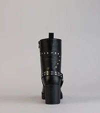 Bad Girl Energy Studded Moto Booties