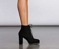 Get To Work Lace-Up Boots