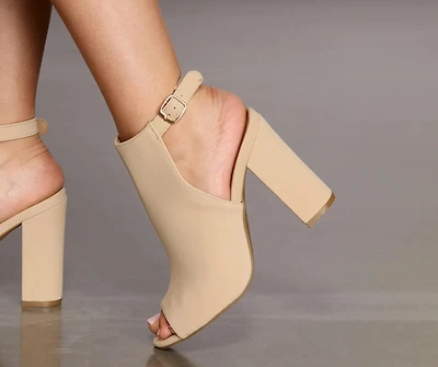 Peep Toe Booties