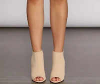 Peep Toe Booties