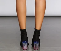 She's A Boss Lucite Booties