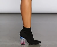 She's A Boss Lucite Booties