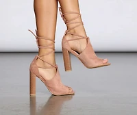 So Stacked Lace-Up Sandals