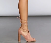 So Stacked Lace-Up Sandals
