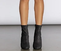 Disco Daze Velvet Booties