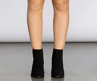 Could Not Resist Faux Suede Booties