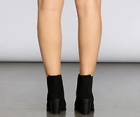 Could Not Resist Faux Suede Booties