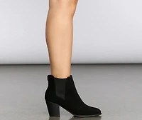 Could Not Resist Faux Suede Booties
