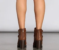 Again And Stacked Booties