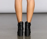 More Than A Crush Faux Leather Booties