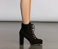 Givin' Me Life Lug Heeled Booties