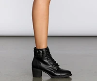 True To Me Faux Leather Booties