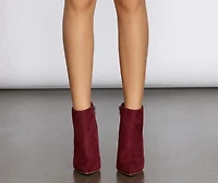 Sunday Funday Faux Suede Heel