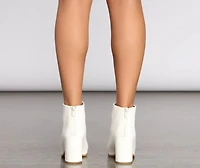 So Sleek Block Heel Booties