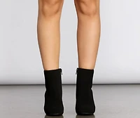 Don't Tempt Me Faux Suede Booties