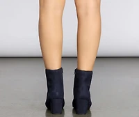 Don't Tempt Me Faux Suede Booties
