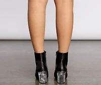 The Little Details Faux Leather Booties