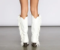 Scoot N' Boogey Fringe Cowboy Boots