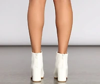 So Sleek Block Heel Booties